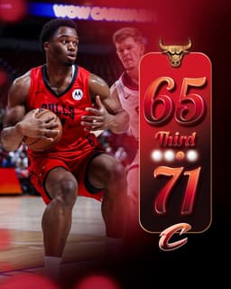 @chicagobulls: To the 4th we go.

Donovan Atwell: 19 points
Kennedy Chandler: 12 points https://t.co/UI7Lodm0AT