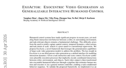 ExoActor: Exocentric Video Generation as Generalizable Interactive Humanoid Control