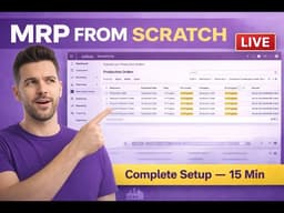 Odoo Manufacturing MRP: Complete Setup from Scratch (Odoo 18 Tutorial)