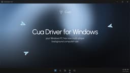 @Scobleizer reposted: Today we're bringing Cua Driver to Windows: background computer-use for any agen...