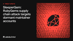 SleeperGem: RubyGems supply chain attack targets dormant maintainer accounts