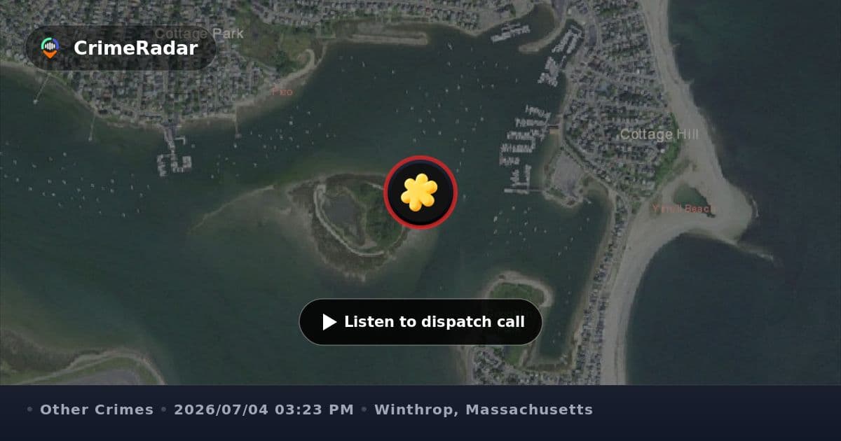 Drone flown in restricted area at Coughlin Park, Winthrop MA