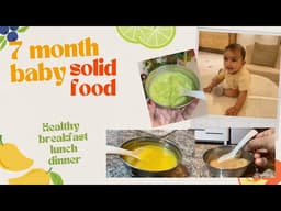 What My 7-Month-Old Eats In A Day! 🥣👶 | 3 Healthy Baby Meal Ideas #solidfood 