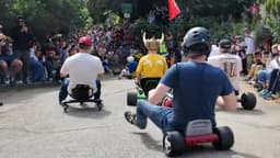 Hundreds ride in San Francisco Easter annual Bring Your Own Big Wheel race in Potrero Hill - ABC7 San Francisco