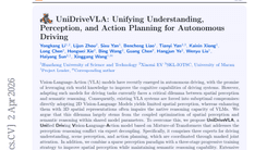 UniDriveVLA: Unifying Understanding, Perception, and Action Planning for Autonomous Driving