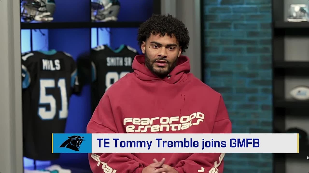 Carolina Panthers tight end Tommy Tremble on Bryce Young