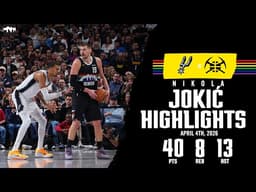 Nikola Jokić Proves MVP CASE | Game Highlights DEN vs. SAS