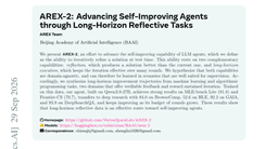 AREX-2: Advancing Self-Improving Agents through Long-Horizon Reflective Tasks