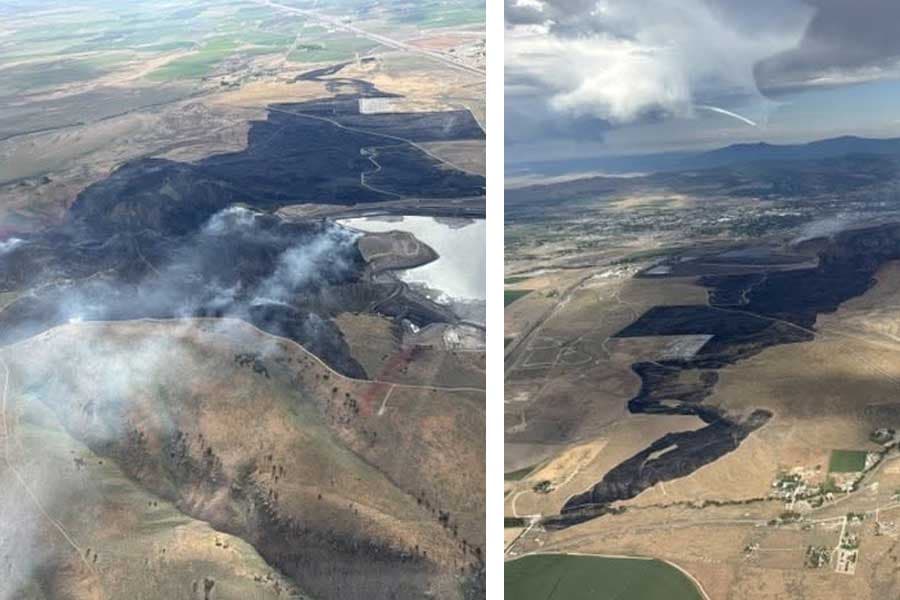 Wildfire near Pocatello reaches 1,300 acres, but crews are nearing containment