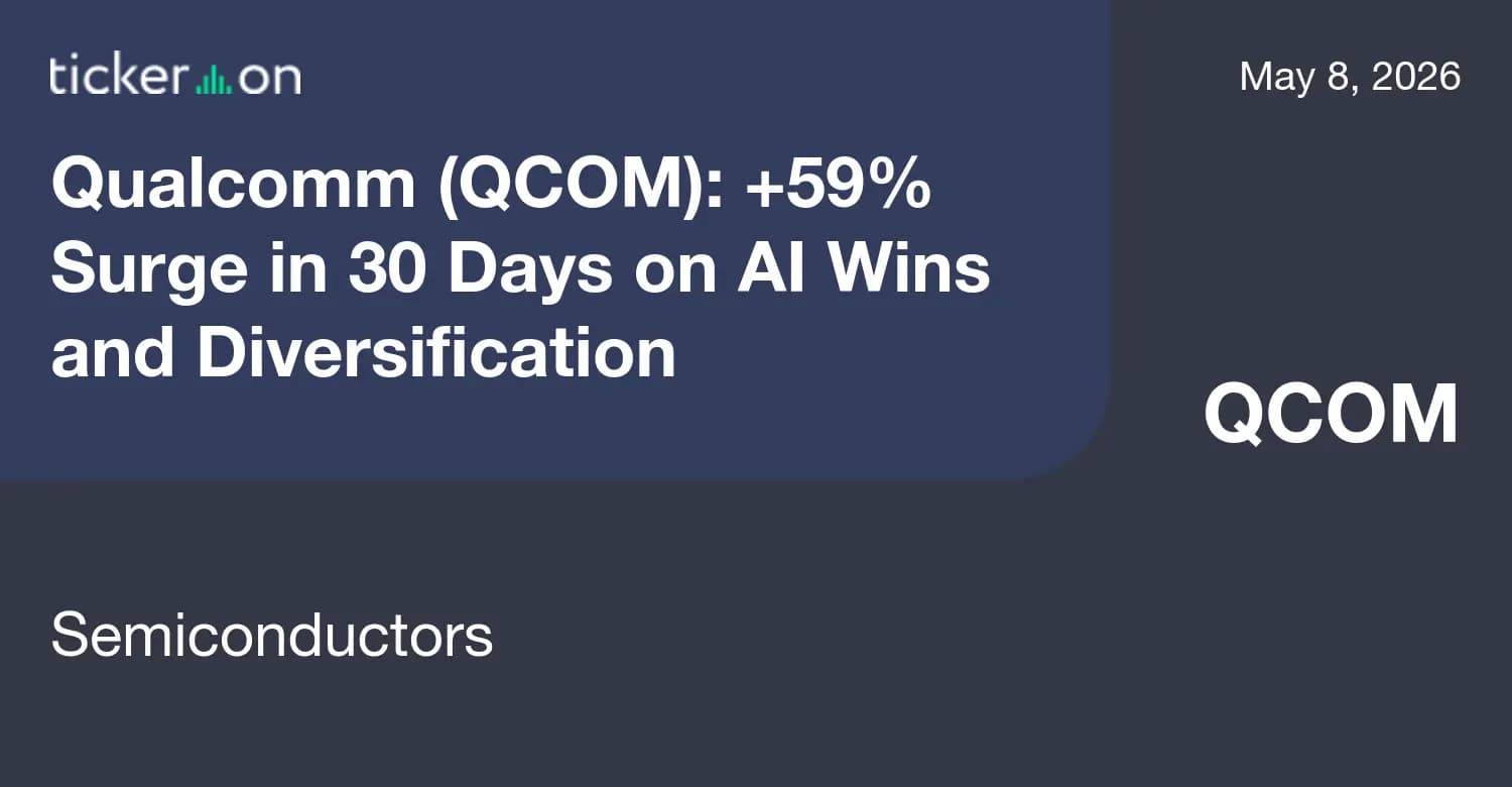 Qualcomm (QCOM): +59% Surge in 30 Days on AI Wins ...