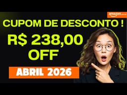 OLHA O CUPOM AMAZON ABRIL 2026! DESCONTO LIBERADO AGORA