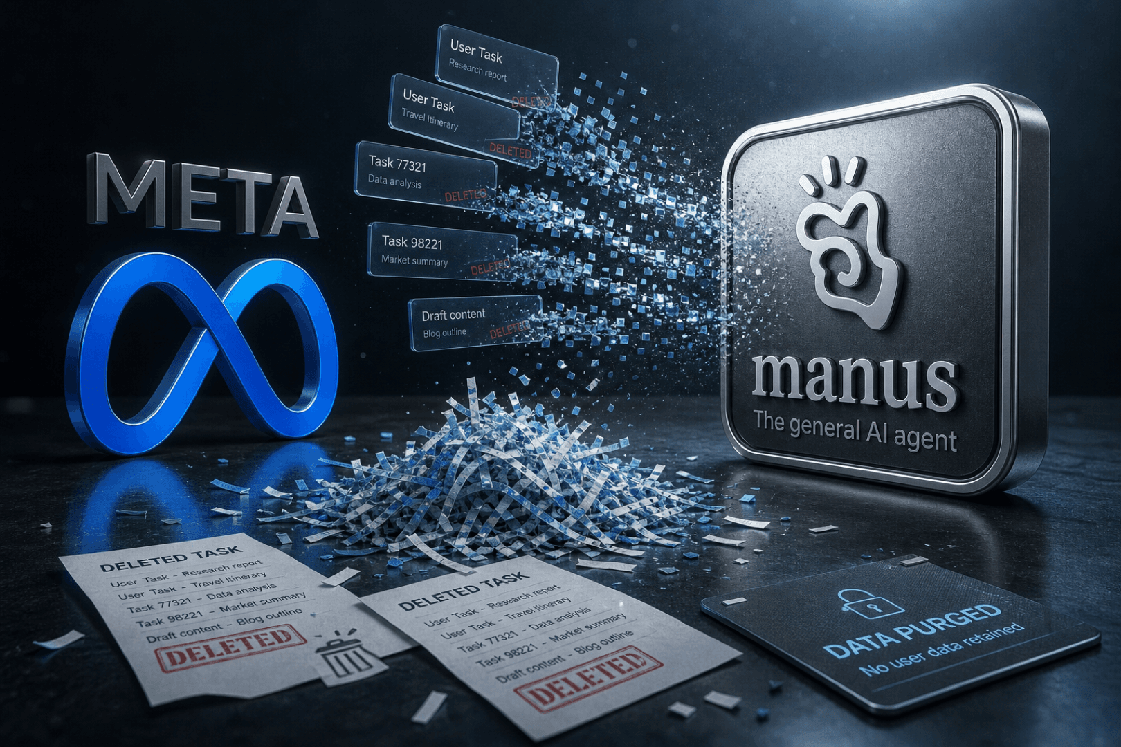 Manus Exits Meta and Purges User Task Data
