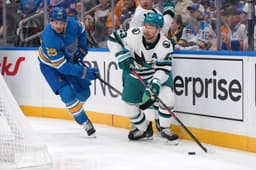 San Jose Sharks, without Macklin Celebrini, beat St. Louis ...