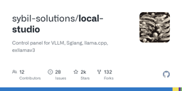 sybil-solutions/local-studio: Control panel for VLLM, Sglang ...