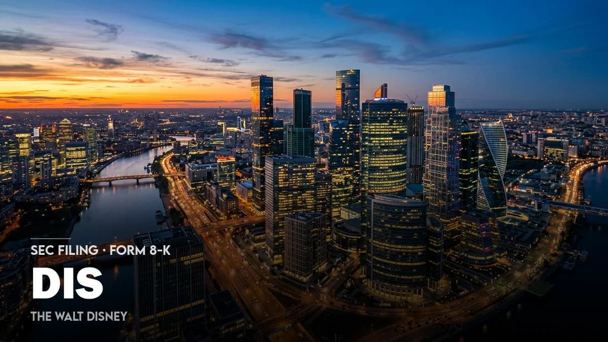 Disney renews $9.25B in unsecured credit lines | DIS SEC Filing - Form 8-K