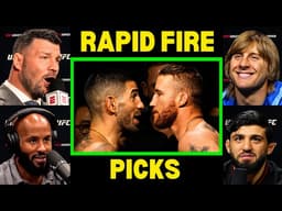 UFC Fighters "Predict" Ilia Topuria vs Justin Gaethje | UFC White House