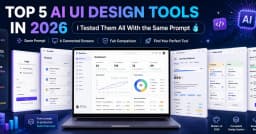 Top 5 AI UI Design Tools in 2026: I Tested Them All With the Same Prompt - DEV Community