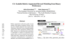 C2: Scalable Rubric-Augmented Reward Modeling from Binary Preferences