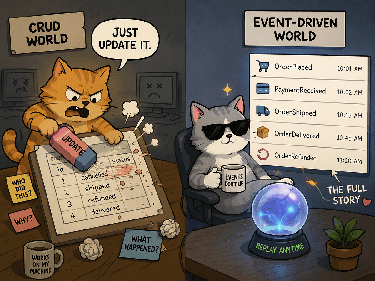 Junior Devs Write CRUD — Senior Devs Think In Events