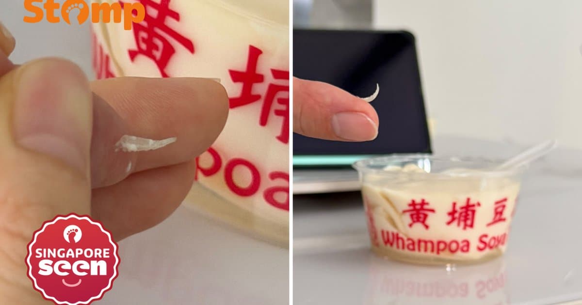 Customer finds foreign object in Whampoa Soya Bean ...