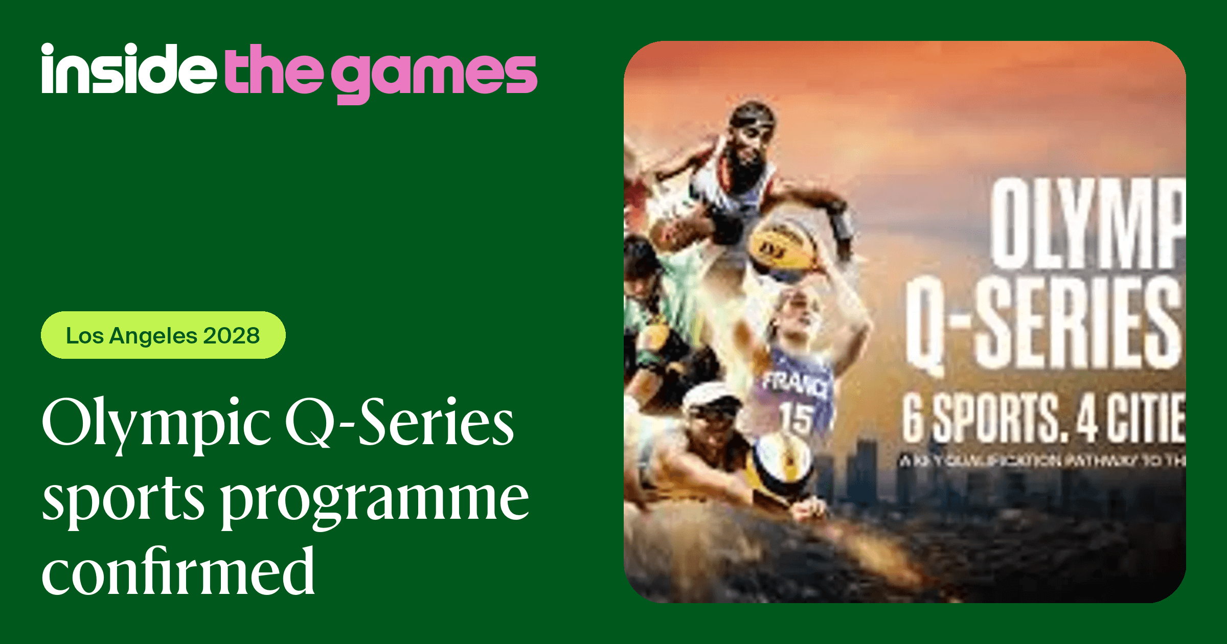 Olympic Q-Series sports programme confirmed