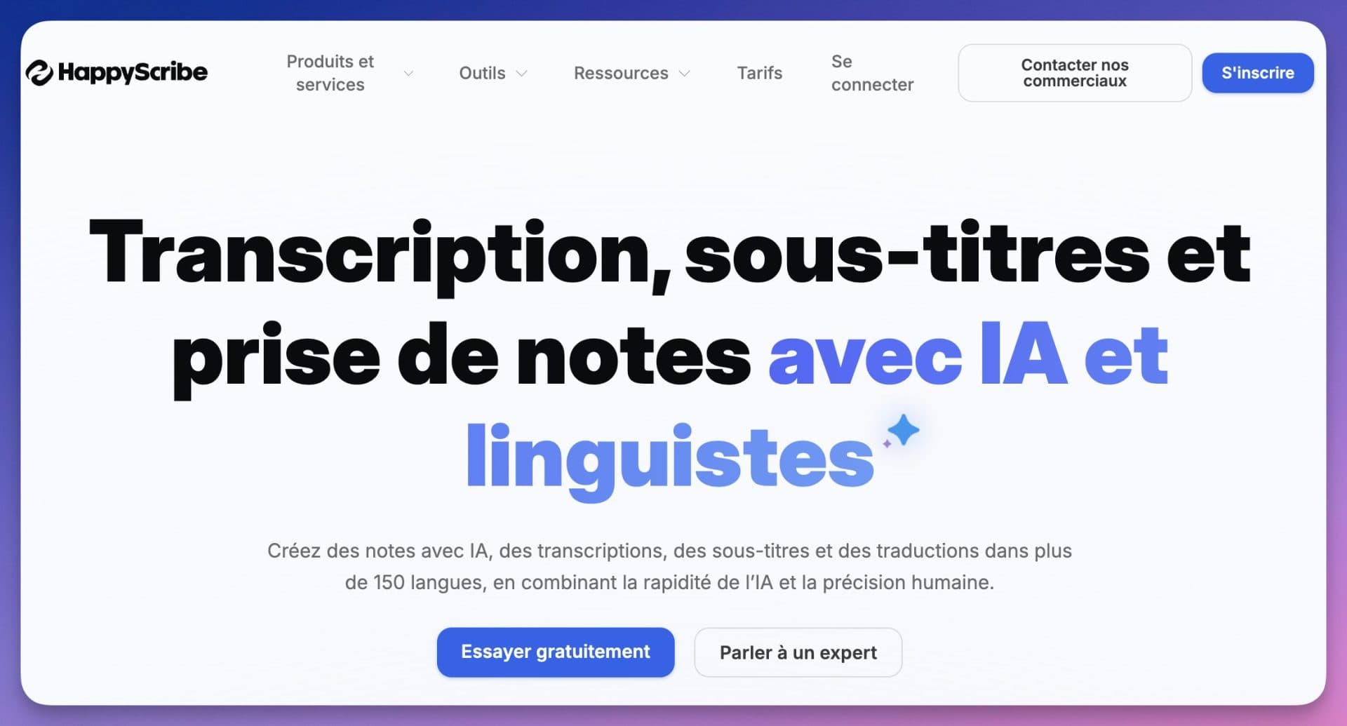 HappyScribe : sous-titres et transcription automatique pour enseignants