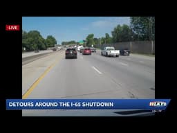 Driving alternate routes for the I-65 shutdown in Louisville