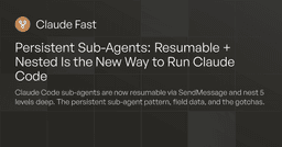 Claude Code Persistent Sub-Agents: Resume + Nest