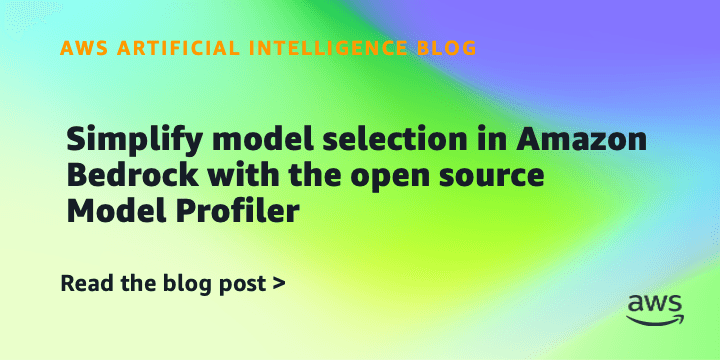 Simplify model selection in Amazon Bedrock with the open ...