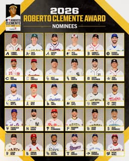 @BNightengale: The Roberto Clemente nominees for each club