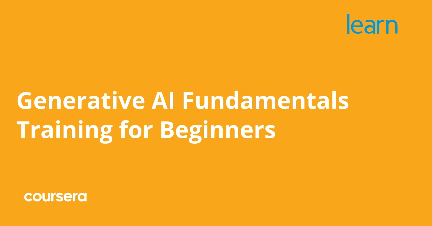 Generative AI Fundamentals Training for Beginners