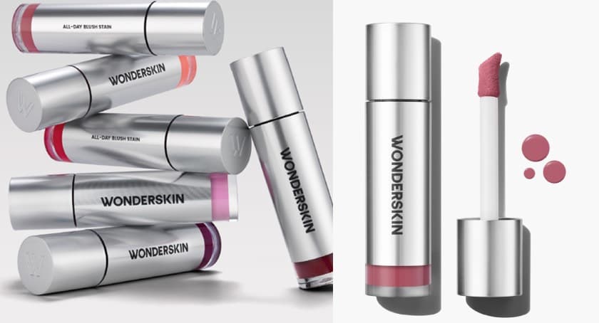 Wonderskin Debuts Blush Stain in a Metallic Tube