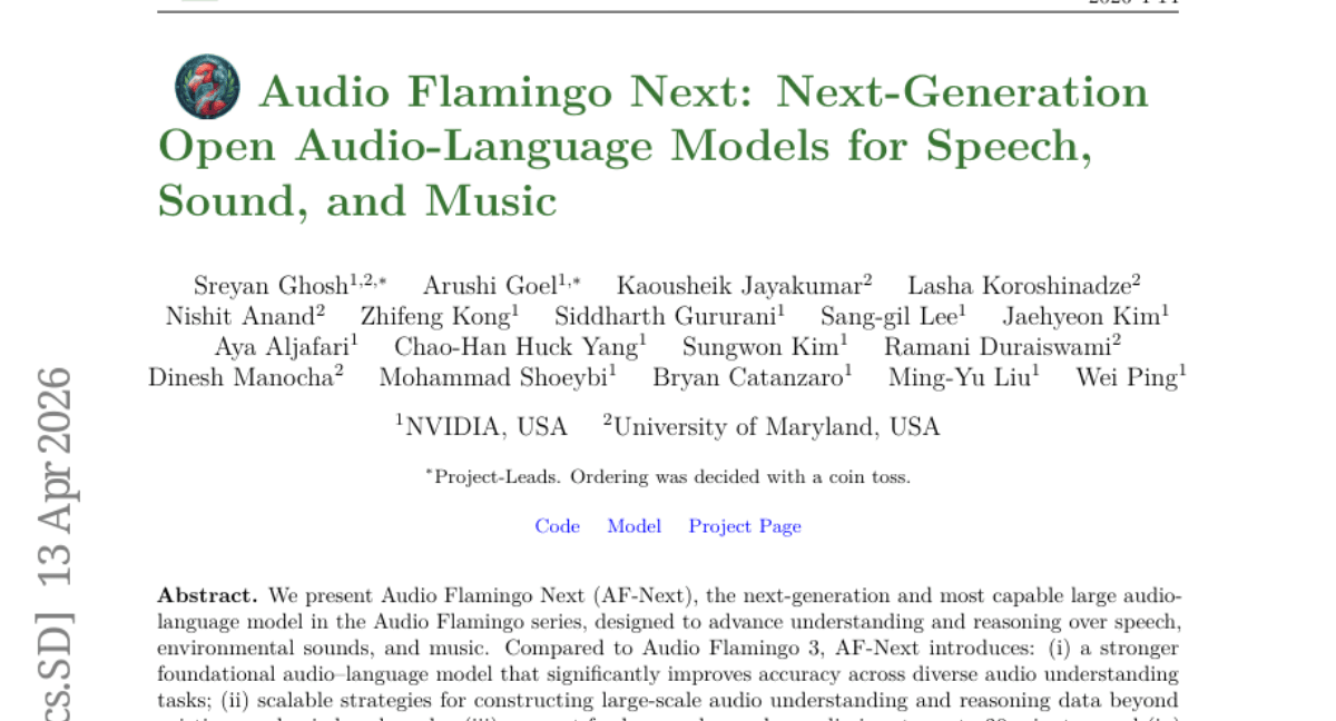 Audio Flamingo Next: Next-Generation Open Audio-Language Models for Speech, Sound, and Music