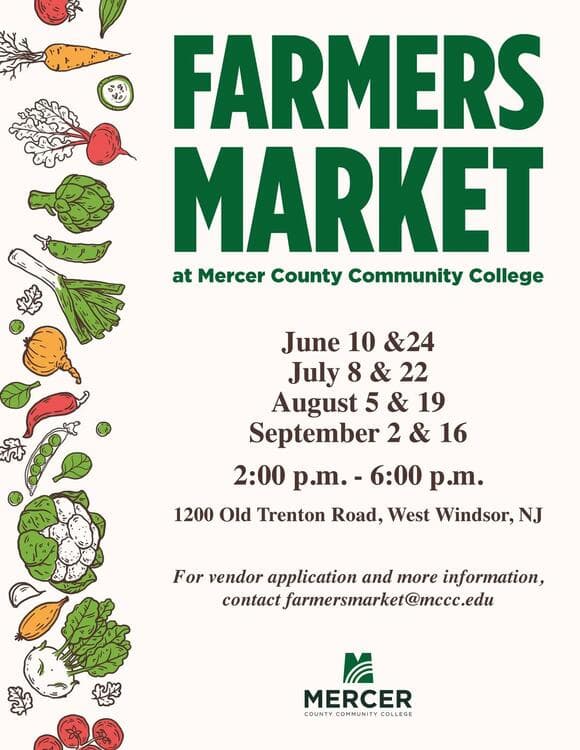 Farmers Market Opens at Mercer County Community College