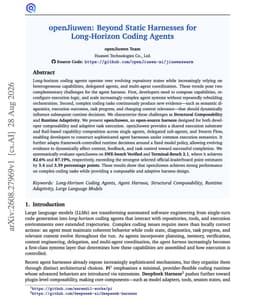 @omarsar0: Nice paper showing just how far you can push an agent harness.

In most setups, the default coding a...