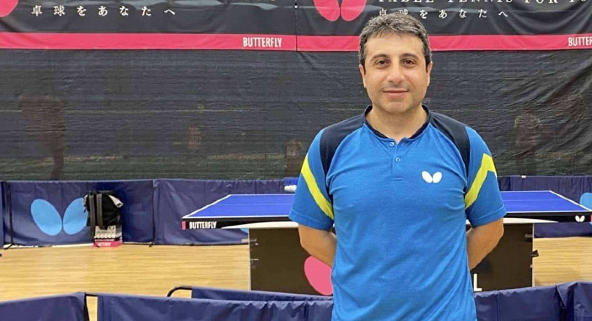 Rachid El Bou Bou - Backhand Loop Serve to middle
