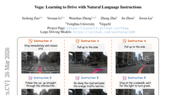 Vega: Learning to Drive with Natural Language Instructions