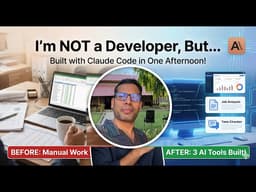 Claude Code Tutorial |Here's How I Built 3 AI Tools in One Afternoon with Claude Code.