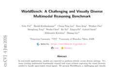 WorldBench: A Challenging and Visually Diverse Multimodal Reasoning Benchmark