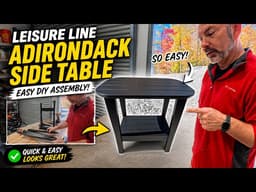 Leisure Line Adirondack Side Table Assembly (Easy DIY + Tools We Use)