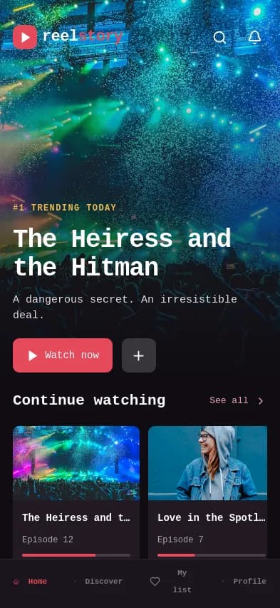 ReelShort TV Drama App — Streaming App Built with AI | Blink