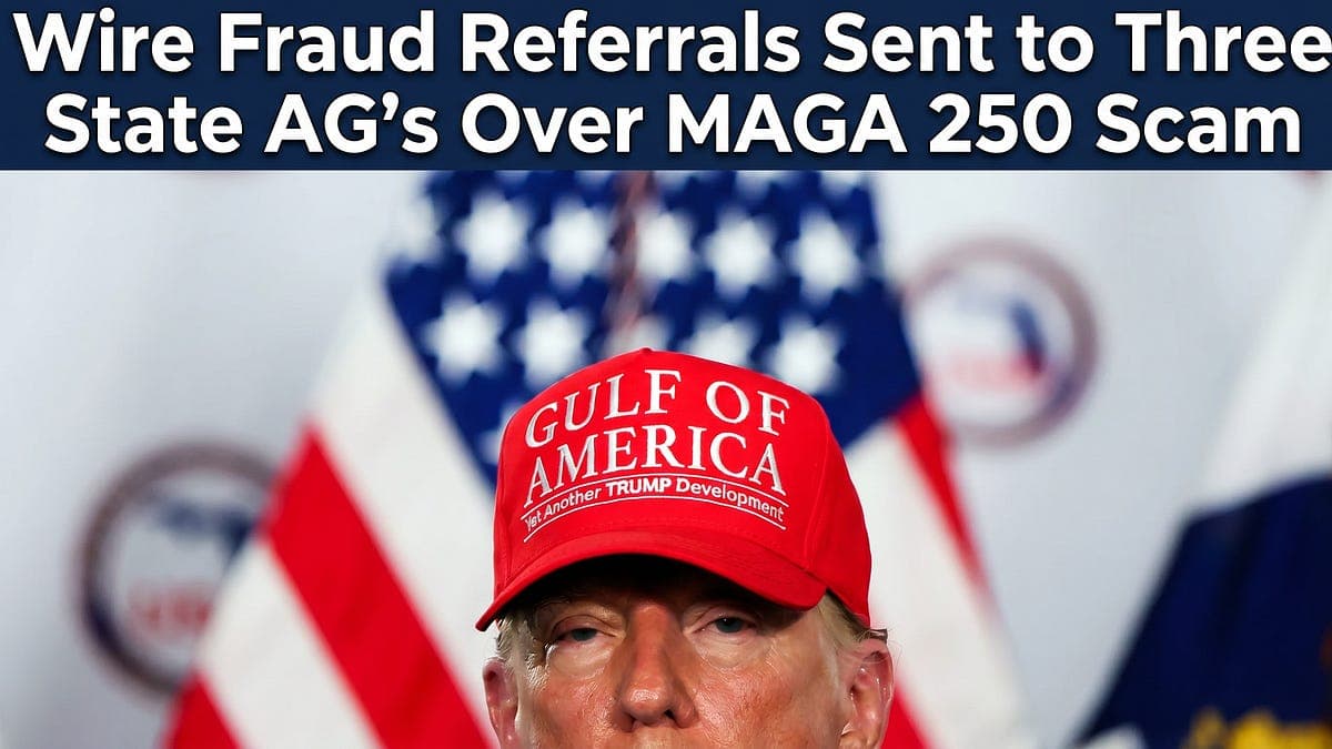 We Are Submitting Criminal Referrals to State Attorneys General Over The Freedom 250 Charity Fraud Allegations