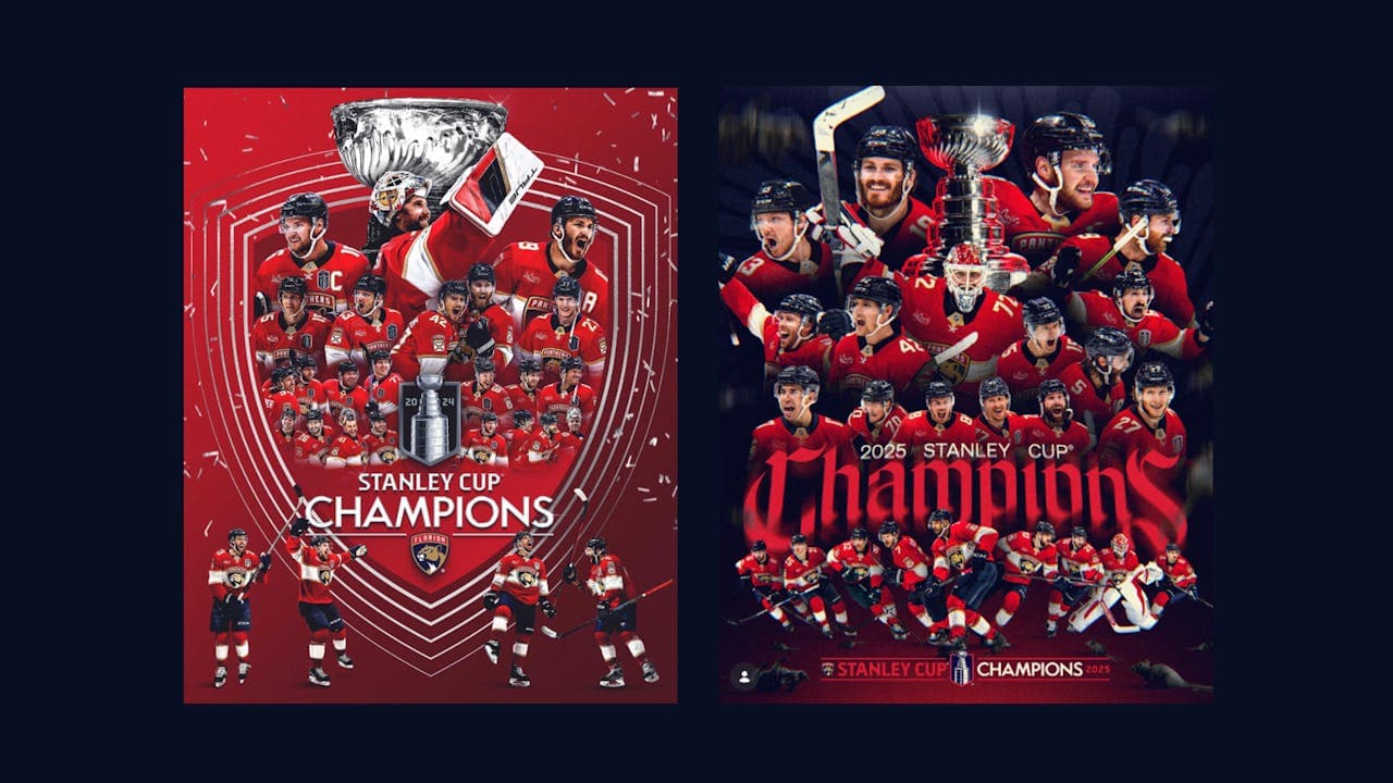 Florida Panthers Cover Back-to-Back Stanley Cup Titles on Social