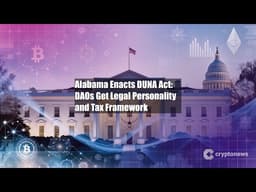 Alabama Enacts DUNA Act: DAOs Get Legal Personality and Tax