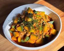 BONUS: Saucy Red Curry with Ground Turkey & Kabocha