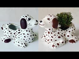 Recycle Plastic Bottles into Beautiful Puppy-Shaped Flower Pot