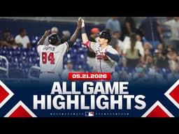 Highlights from ALL GAMES on 5/21 (Braves pick up their 35th win, Guardians sweep Tigers, MORE!)