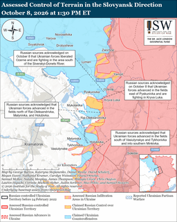 @TheStudyofWar reposted: NEW: Russian milbloggers recently acknowledged Ukrainian advances east of Slovya...