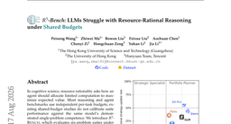 R^3-Bench: LLMs Struggle with Resource-Rational Reasoning under Shared Budgets