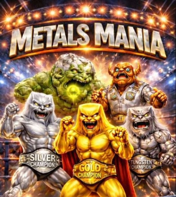 Metals Mania – Gold, Silver, Platinum, Copper, Uranium, Tungsten